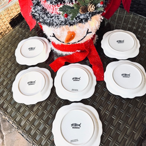 6 Anthropologie Wild Masquerade Canapé Plates by Balducci - Picture 3 of 7